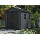 Будиночок садовий Keter Newton Plus 230 х 224 х 246 см, сірий