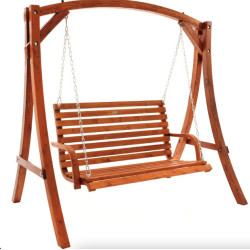 Садова гойдалка Di Volio Grino двомісна, коричнева