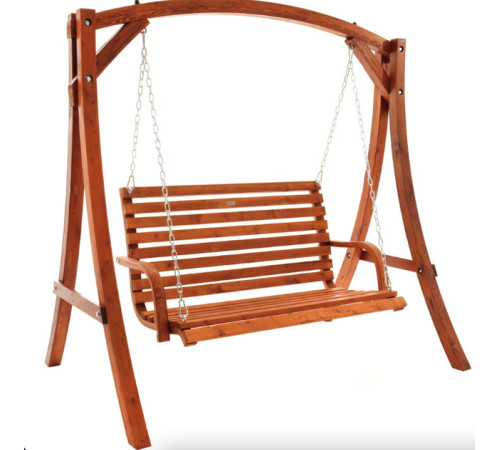 Садова гойдалка Di Volio Grino двомісна, коричнева