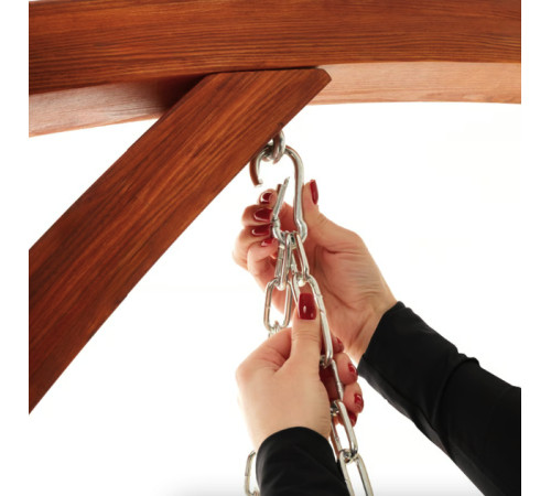 Садова гойдалка Di Volio Grino двомісна, коричнева