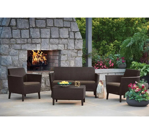 Диван садовий Keter Salemo 2-місний, коричневий