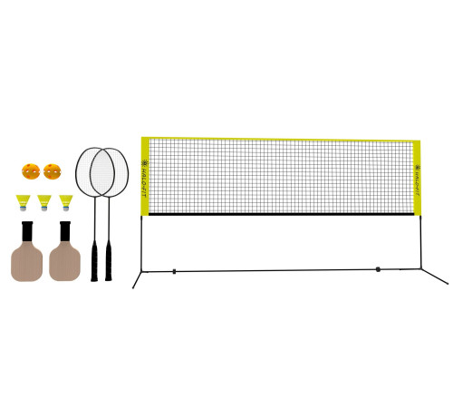 Набір для бадмінтону 2-в-1 Halofit, жовто-чорний