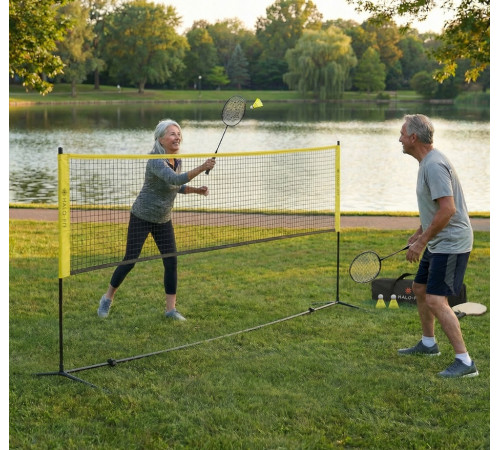 Набір для бадмінтону 2-в-1 Halofit, жовто-чорний