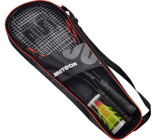 Ракетки для спідмінтону Meteor 16839, чорно-червоні