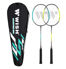 Ракетки для бадмінтону WISH ALUMTEC 308, жовто-блакитний