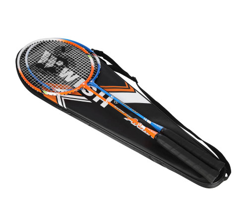 Ракетки для бадмінтону WISH ALUMTEC 330K, блакитно-оранжеві