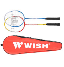 Ракектки для бадмінтону WISH ALUMTEC 366K, червоно-блакитні