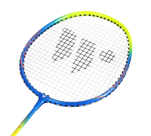 Ракетки для бадмінтону WISH ALUMTEC 55K, блакитно-оранжеві