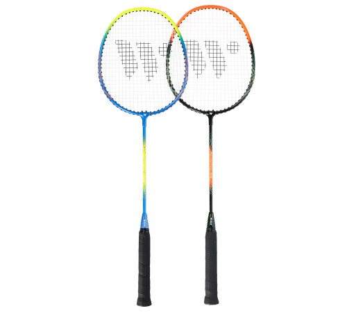Ракетки для бадмінтону WISH ALUMTEC 55K, блакитно-оранжеві