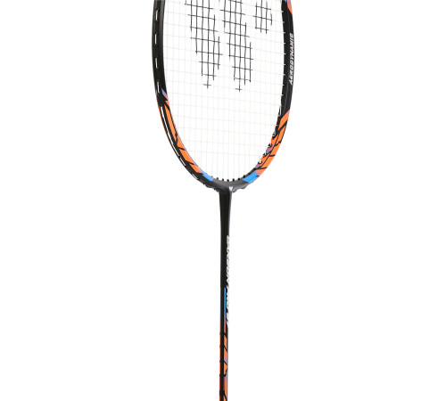 Ракетка для бадмінтону WISH CARBON PRO 67, чорно-оранжева