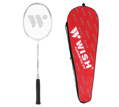 Ракетка для бадмінтону WISH FUSIONTEC 970, сіра