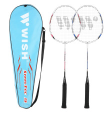 Ракетки для бадмінтону  WISH STEELTEC 9K, червоно-сині