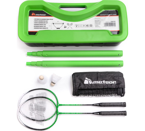 Набір для бадмінтону Meteor 2008, зелений