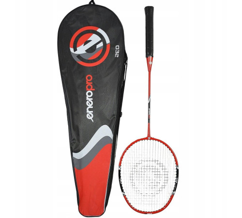 Ракетка для бадмінтону ENERO PRO 32, чорно-червона