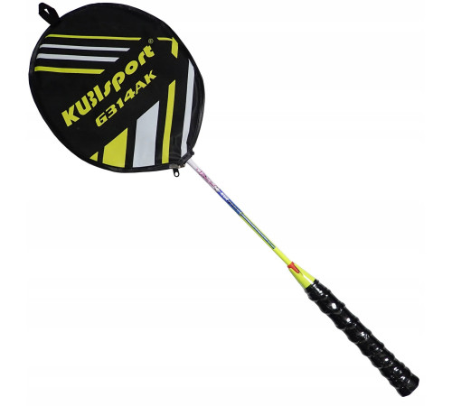Ракетка для бадмінтону KUBISPORT G314AK, біло-жовта