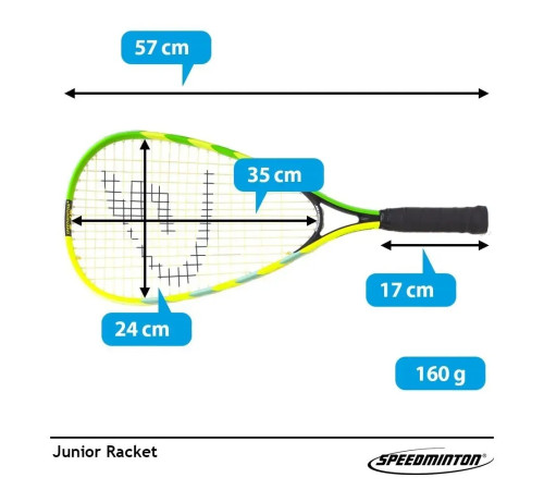 Набір Speedminton Set Junior, зелено-жовтий