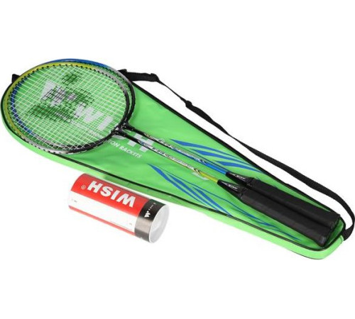 Ракетки для бадмінтону WISH STEELTEC 216K, зелено-сині