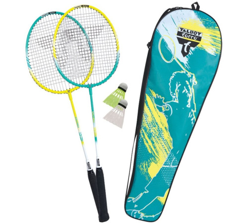 Ракетки для бадмінтону TALBOT TORRO 2 Fighter, жовто-зелені