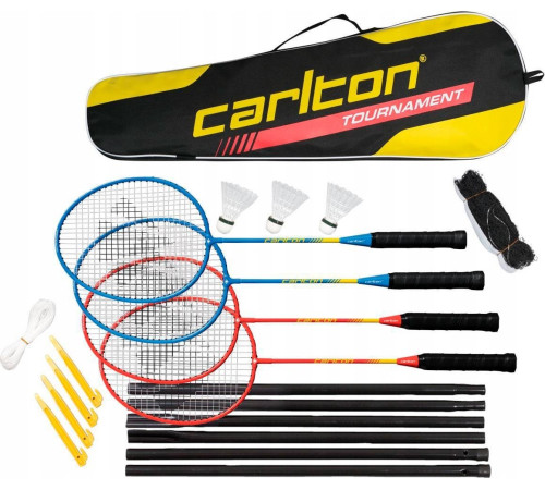 Набір для бадмінтону Carlton TOURNAMENT 4R, червоно-синій