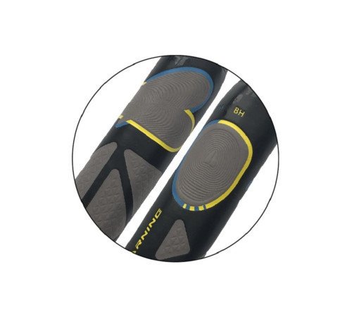 Ракетка для бадмінтону TALBOT TORRO Eli Junior, синьо-жовта