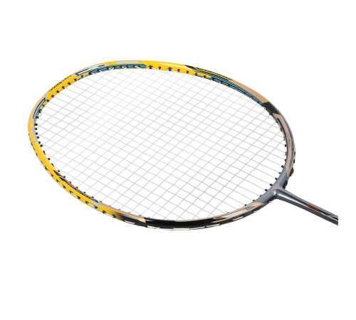 Ракетка для бадмінтону NILS NR419 CARBON, жовто-червона
