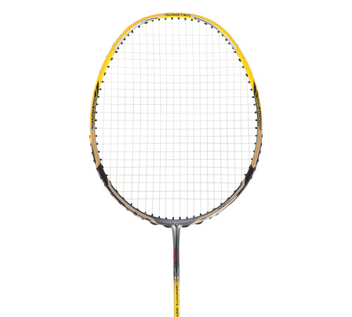 Ракетка для бадмінтону NILS NR419 CARBON, жовто-червона