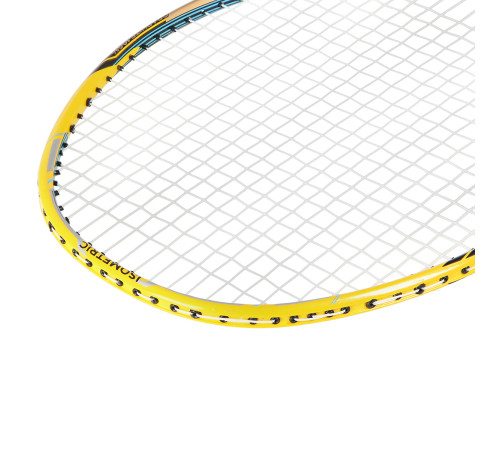 Ракетка для бадмінтону NILS NR419 CARBON, жовто-червона