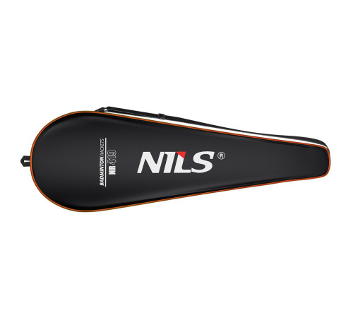 Ракетка для бадмінтону NILS NR419 CARBON, жовто-червона
