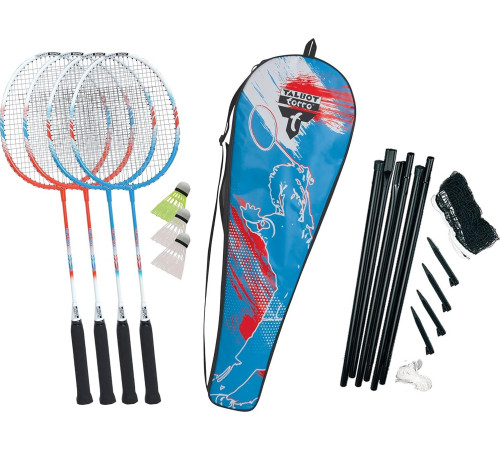 Ракетки для бадмінтону Talbot-Torro 4 Fighter, червоно-сині