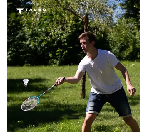 Ракетки для бадмінтону Talbot-Torro 4 Fighter, червоно-сині