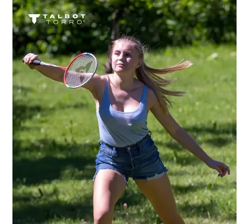 Ракетки для бадмінтону Talbot-Torro 4 Fighter, червоно-сині