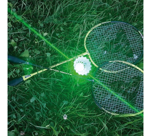Набір для бадмінтону Talbot Torro Magic Night 449405, чорно-зелений