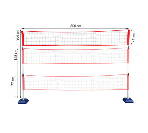 Набір для бадмінтону, тенісу та волейболу NILS NT0300