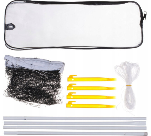 Сітка для бадмінтону Spartan S2095 400 x 30 см, чорна