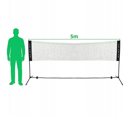 Сітка для бадмінтону ENERO 500 х 150 см, чорна