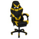 Ігрове крісло Bonro B-810 TPF чорно-жовте + підставка для ніг
