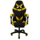 Ігрове крісло Bonro B-810 TPF чорно-жовте + підставка для ніг