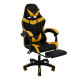 Ігрове крісло Bonro B-810 TPF чорно-жовте + підставка для ніг