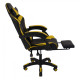 Ігрове крісло Bonro B-810 TPF чорно-жовте + підставка для ніг