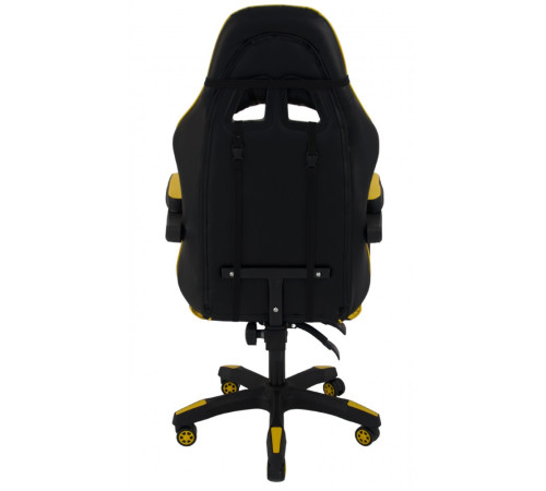Ігрове крісло Bonro B-810 TPF чорно-жовте + підставка для ніг