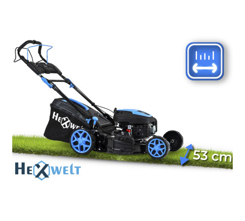Газонокосарка бензинова Hexwelt 56 см 4,4 кВт з приводом Газонокосарка бензинова Hexwelt 56 см 4,4 кВт з приводом