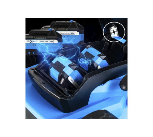 Газонокосарка акумуляторна Hexwelt 40 см 40V 8Ah