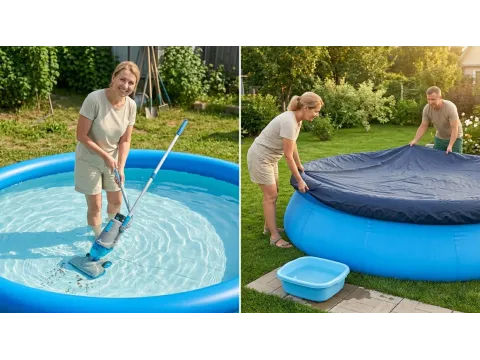 Кришталево чиста вода: покроковий гайд із догляду за надувним басейном без хлорного запаху